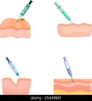 layers of skin with botox injection Stock Vector Image & Art - Alamy