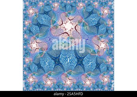 Multi-colored skeleton leaves arranged on black background Stock Photo