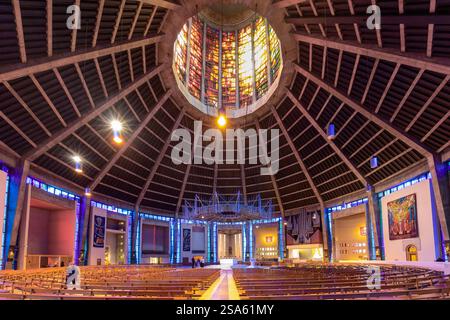 Interior of the Catholic Cathedral in Liverpool, Merseyside, UK on 22 May 2024 Stock Photo