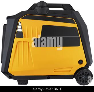 Inverter gasoline generator with pure sine wave output. Stock Photo