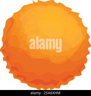 Round orange coral reef is growing on the seabed in the deep blue ocean. Round orange coral reef is growing on seabed Stock Vector
