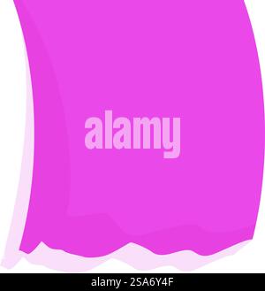 Pink paper with ripped edges creating a frame with copy space. Pink torn paper with copy space border illustration Stock Vector