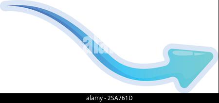 Arrow indicating the path direction movement vector movement to goal ...