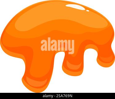 Dripping Vector Food Illustration featuring orange glaze dripping down, perfect for food and ...