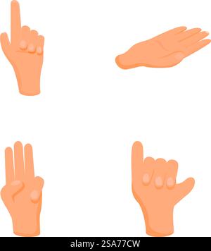 Interactive Hand Motion Icons — Pointing, Clicking, Holding, Waving ...