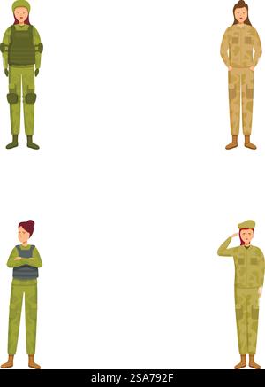 Illustration of military figures in various uniforms, depicting ...