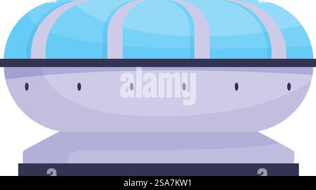 Futuristic high speed monorail train traveling on elevated railway. Futuristic monorail train moving at high speed Stock Vector