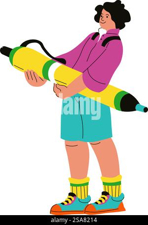Creative Assignment Cartoon Creative writing assignment isolated cartoon vector illustration ...