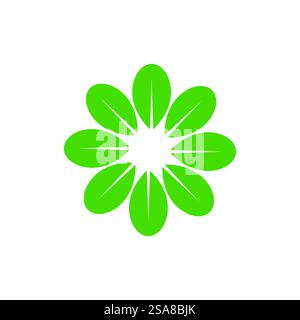 Moringa logo vector template symbol nature Stock Vector