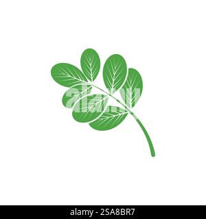 Moringa logo vector template symbol nature Stock Vector