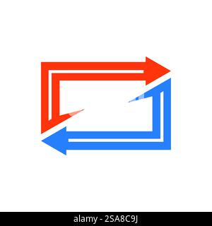 Arrow ilustration logo vector template Stock Vector