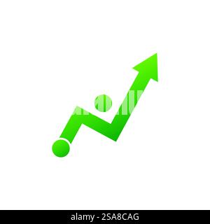 Arrow ilustration logo vector template Stock Vector