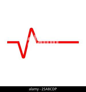 Pulse line ilustration logo vector template Stock Vector