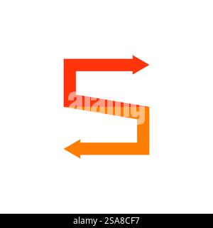 Arrow ilustration logo vector template Stock Vector