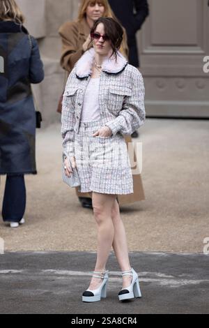 Paris, France. 28th Jan, 2025. Paris, France - January 28: Carlotta Gamba leaves Chanel fashion show during the Haute Couture Fall/Winter 2025 - 2026 Fashion Week on January 28, 2025 in Paris, France. Photo by Marco Piovanotto/ABACAPRESS.COM Credit: Abaca Press/Ģ����ý Live News Stock Photo