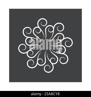 Wind logo vector symbol design Stock Vector