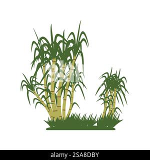 Sugarcane logo vector template symbol design Stock Vector