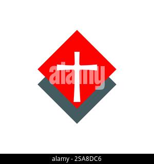 Church logo vector ilustration template Stock Vector