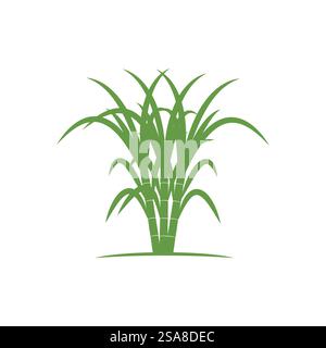 Sugarcane logo vector template symbol design Stock Vector
