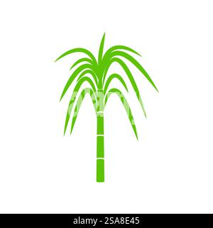 Sugarcane logo vector template symbol design Stock Vector