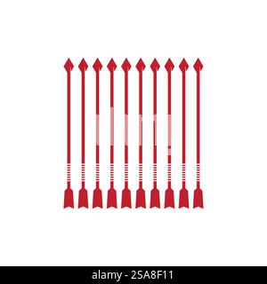 Archery logo vector ilustration flat design Stock Vector