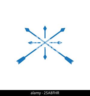 Archery logo vector ilustration flat design Stock Vector