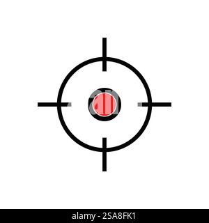 Target icon vector ilustration template Stock Vector