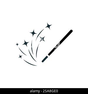 Wand Magic stick icon vector template symbol Stock Vector