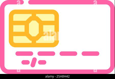 emv card bank payment color icon vector illustration Stock Vector Image ...