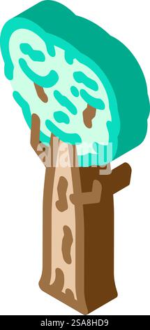 kauri jungle amazon isometric icon vector illustration Stock Vector ...