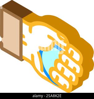 stress ball fidget toy isometric icon vector. stress ball fidget toy sign. isolated symbol illustration. stress ball fidget toy isometric icon vector illustration Stock Vector