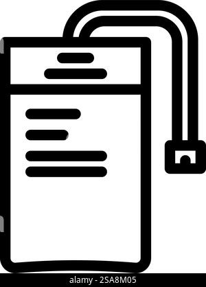 lithium ion battery line icon vector illustration Stock Vector Image ...