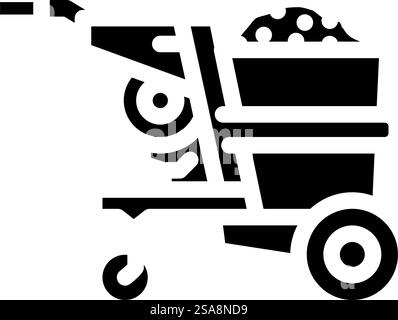 Dump truck black glyph icon Stock Vector Image & Art - Alamy