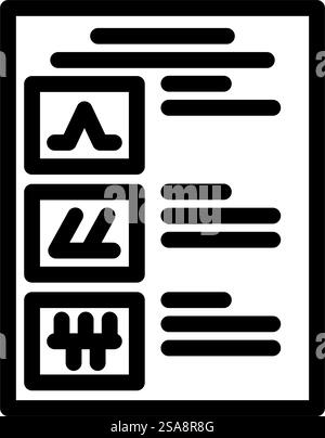stitch guide embroidery hobby line icon vector illustration Stock ...