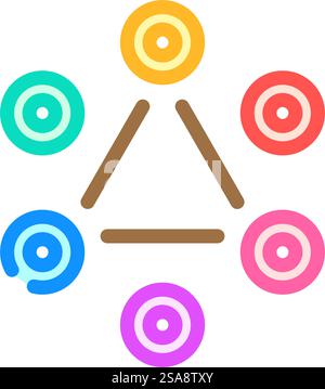 Color Theory Ux Ui Design Line Icon Vector Color Theory Ux Ui Design
