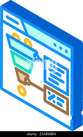 Conversion rate icons set. Outline set of conversion rate vector icons ...