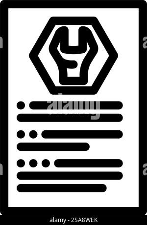 technical terms line icon vector illustration Stock Vector Image & Art ...