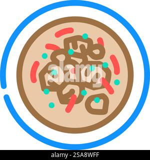 panang curry thai cuisine color icon vector. panang curry thai cuisine sign. isolated symbol illustration. panang curry thai cuisine color icon vector illustration Stock Vector