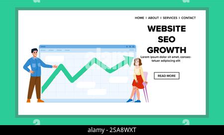 website report rocket chart search engine optimization vector ...