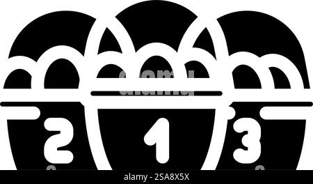 diversification financial advisor glyph icon vector. diversification financial advisor sign. isolated symbol illustration. diversification financial advisor glyph icon vector illustration Stock Vector