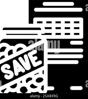 savings account financial advisor glyph icon vector. savings account financial advisor sign. isolated symbol illustration. savings account financial advisor glyph icon vector illustration Stock Vector