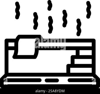 bathing sauna line icon vector illustration Stock Vector Image & Art ...