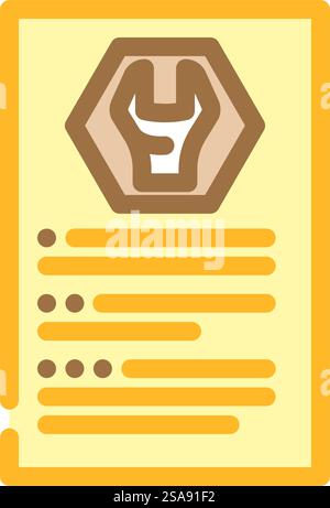 technical terms color icon vector. technical terms sign. isolated symbol illustration. technical terms color icon vector illustration Stock Vector