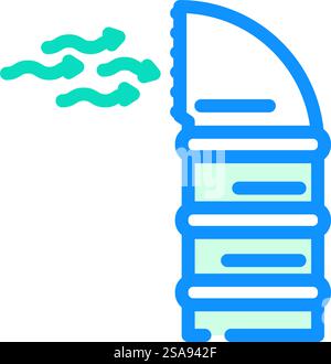 fresh air intake ventilation icon doodle illustration Stock Vector ...
