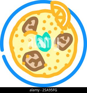 biryani indian cuisine color icon vector. biryani indian cuisine sign. isolated symbol illustration. biryani indian cuisine color icon vector illustration Stock Vector