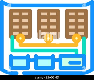 panel installation solar line icon vector illustration Stock Vector ...