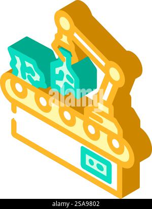 municipal solid waste msw isometric icon vector illustration Stock ...