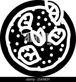 biryani indian cuisine glyph icon vector. biryani indian cuisine sign. isolated symbol illustration. biryani indian cuisine glyph icon vector illustration Stock Vector
