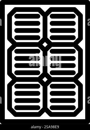 module solar panel line icon vector illustration Stock Vector Image ...