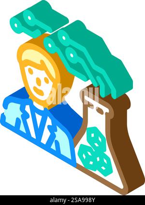 digital explorer tech enthusiast color icon vector illustration Stock ...